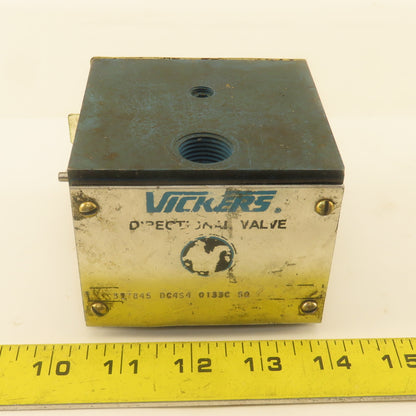 Vickers 317845 DG4S4 0133C 50 Hydraulic Directional Valve Body No Coils 5/3 Way