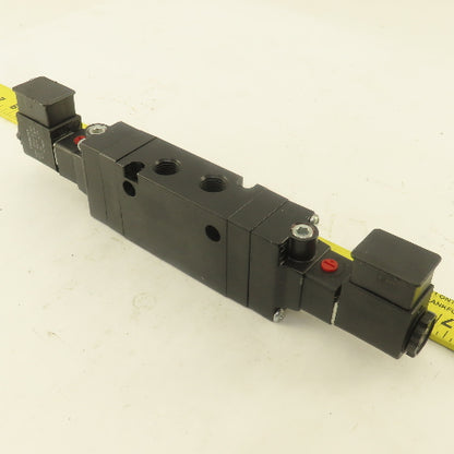 Parker B571ACB53C 5/3 Way Pneumatic Double Solenoid Directional Valve 120V Coil