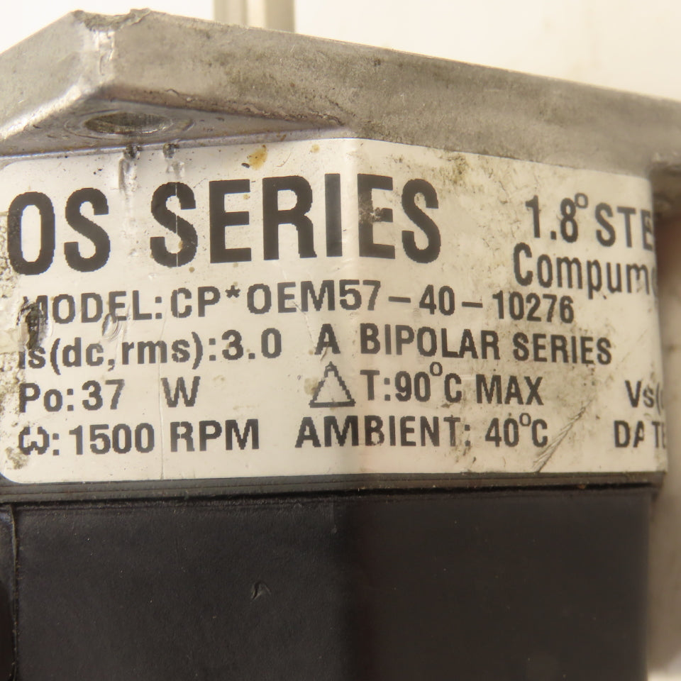 Parker CP OEM57-40-10276 Compumotor 1.8° Step Motor 1500 RPM 1/4" Shaft