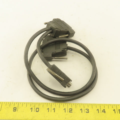 25 Pin Male Female Sub D Cable W/ 9 Pin Female Mini Sub D Pigtail Splitter