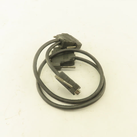 25 Pin Male Female Sub D Cable W/ 9 Pin Female Mini Sub D Pigtail Splitter