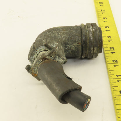 Amphenol MS3108B24-10S Size 24 7 Pin Circular Connector 24-10SF 90° Angle