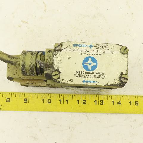 Vickers DG4V-3-2A-W-B-10 Hydraulic Directional Valve 4/2 Way Single 120V Coil