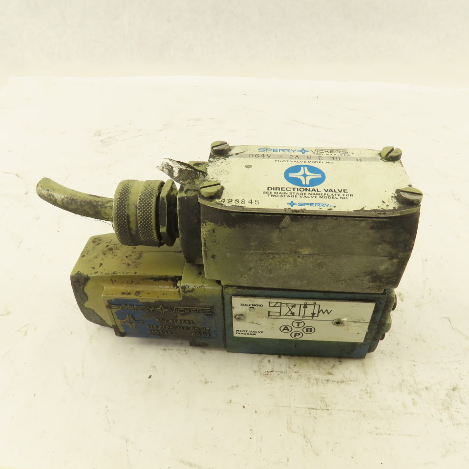 Vickers DG4V-3-2A-W-B-10 Hydraulic Directional Valve 4/2 Way Single 120V Coil