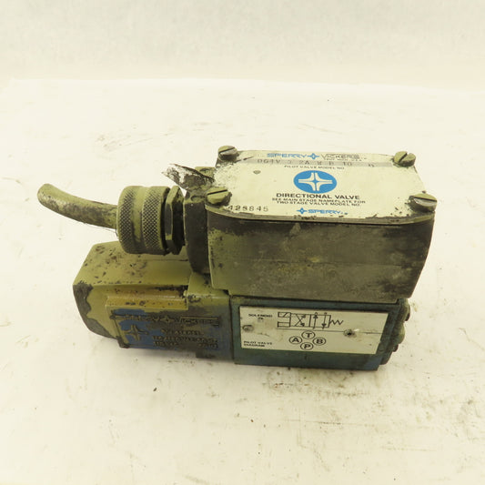 Vickers DG4V-3-2A-W-B-10 Hydraulic Directional Valve 4/2 Way Single 120V Coil