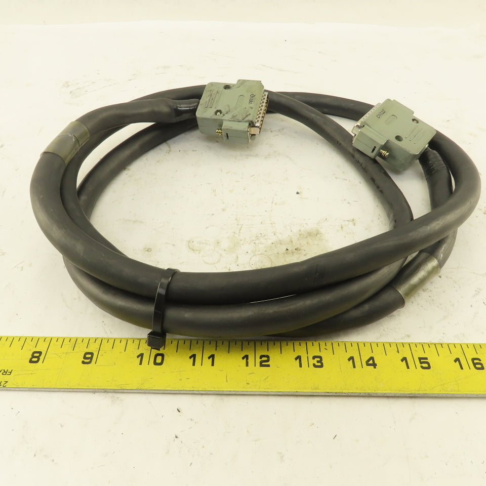 Hrstot CNB32 25 Pin Male Serial Connector Multi Conductor Extension Cable 7'