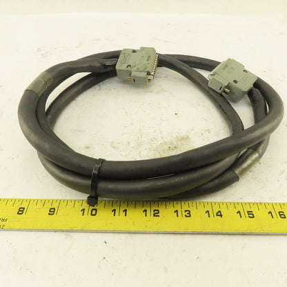 Hrstot CNB32 25 Pin Male Serial Connector Multi Conductor Extension Cable 7'