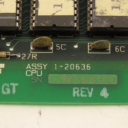 Kearney & Trecker 1-20636 Rev. 4 CPU Assembly