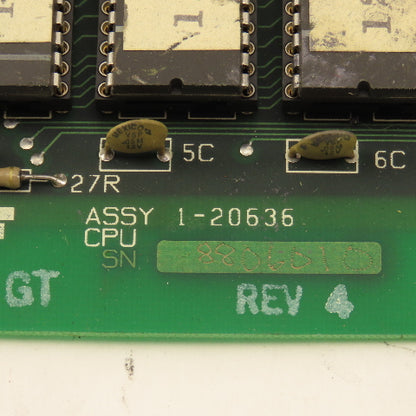Kearney & Trecker 1-20636 Rev. 4 CPU Assembly