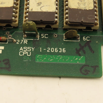 Kearney & Trecker 1-20636 Rev. 3 CPU Assembly