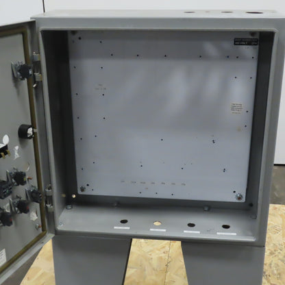 SCE 24EL2408LP Electrical Enclosure 24x24x8" Free Standing Hinged W/Back Plate
