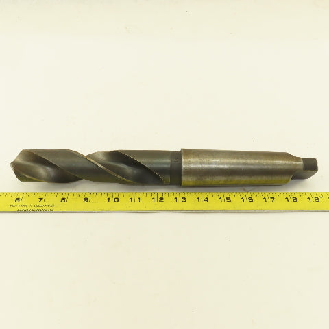 National 1-9/16" Twist Drill 2 Flute Morse Taper #5 MT5 14" OAL 118° Point