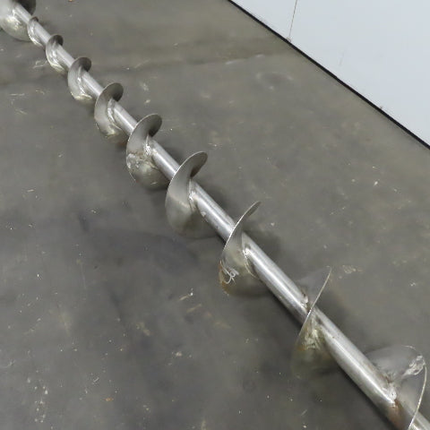 10" to 4-1/2" Diameter x 141"L 1-1/2"ID 304 Stainless Steel Conveyor Auger Screw