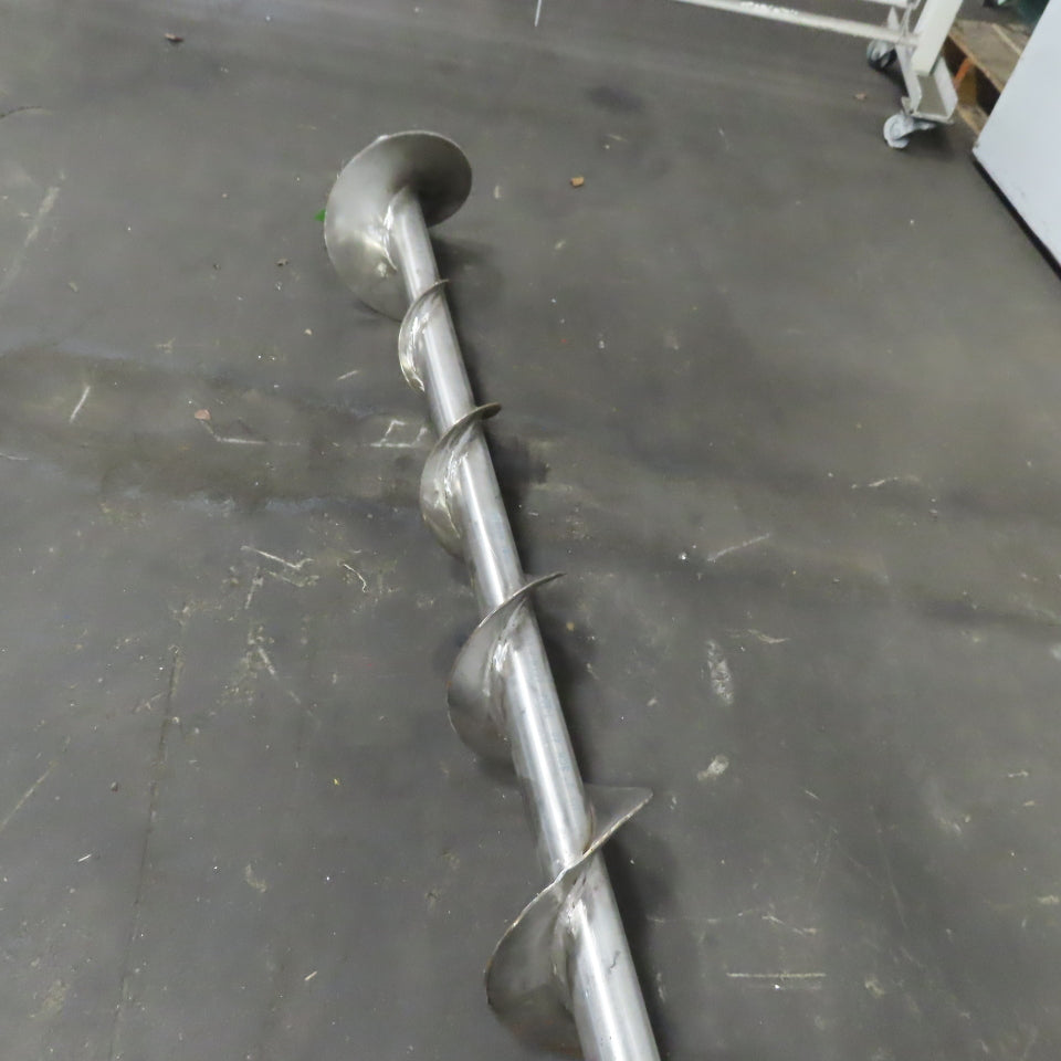 10" to 4-1/2" Diameter x 141"L 1-1/2"ID 304 Stainless Steel Conveyor Auger Screw