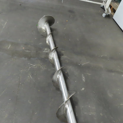 10" to 4-1/2" Diameter x 141"L 1-1/2"ID 304 Stainless Steel Conveyor Auger Screw