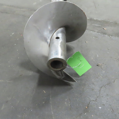 10" to 4-1/2" Diameter x 141"L 1-1/2"ID 304 Stainless Steel Conveyor Auger Screw