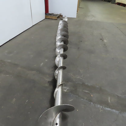 10" to 4-1/2" Diameter x 141"L 1-1/2"ID 304 Stainless Steel Conveyor Auger Screw