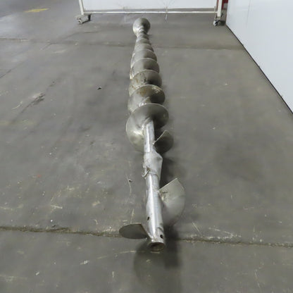 10" to 4-1/2" Diameter x 141"L 1-1/2"ID 304 Stainless Steel Conveyor Auger Screw