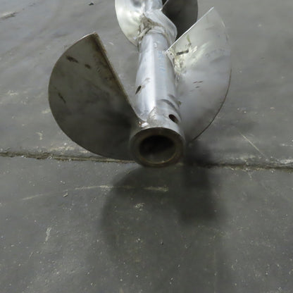 10" to 4-1/2" Diameter x 141"L 1-1/2"ID 304 Stainless Steel Conveyor Auger Screw