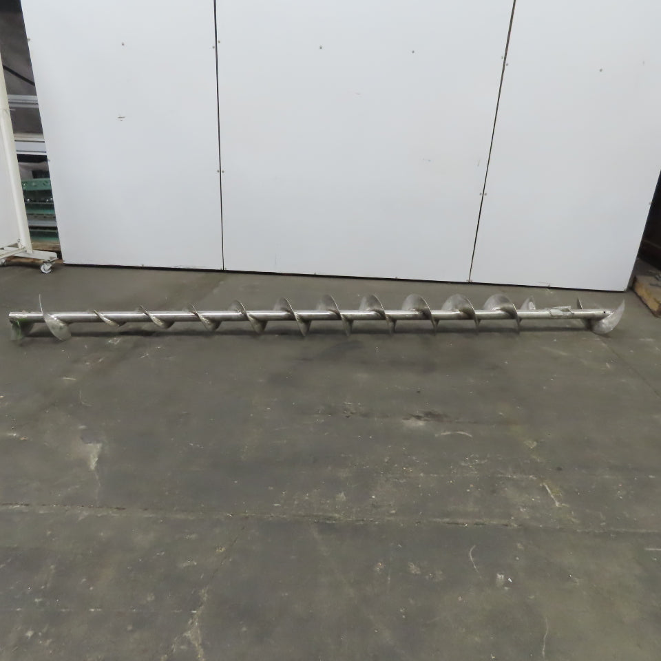 10" to 4-1/2" Diameter x 141"L 1-1/2"ID 304 Stainless Steel Conveyor Auger Screw