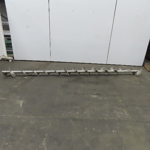 10" to 4-1/2" Diameter x 141"L 1-1/2"ID 304 Stainless Steel Conveyor Auger Screw