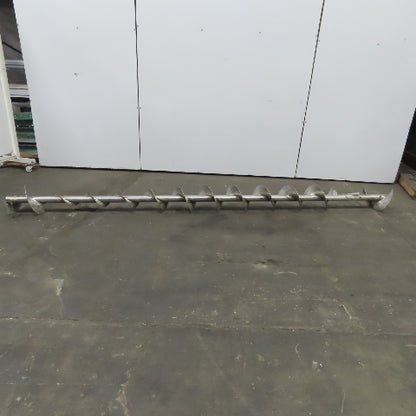 10" to 4-1/2" Diameter x 141"L 1-1/2"ID 304 Stainless Steel Conveyor Auger Screw
