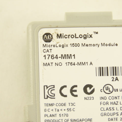 Allen Bradley 1764-MM1 MicroLogix 1500 PLC Memory Module