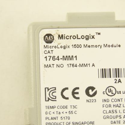 Allen Bradley 1764-MM1 MicroLogix 1500 PLC Memory Module