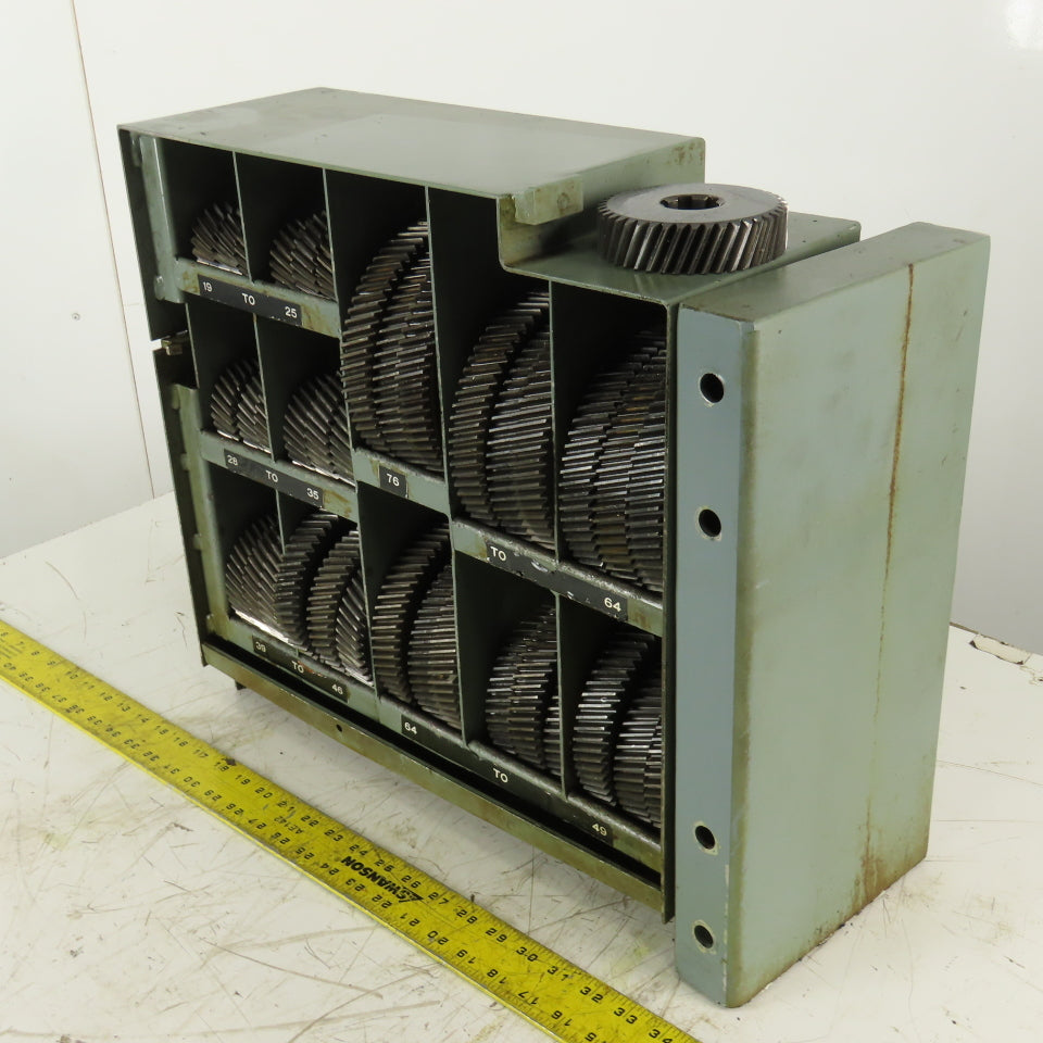 Brown & Sharpe Ultramatic No. 2 Feed Gear W/ Storage Compartment Lot Of 36