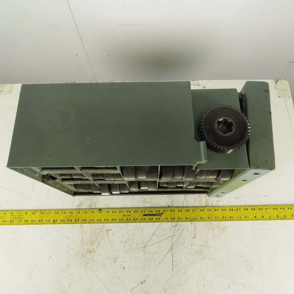 Brown & Sharpe Ultramatic No. 2 Feed Gear W/ Storage Compartment Lot Of 36