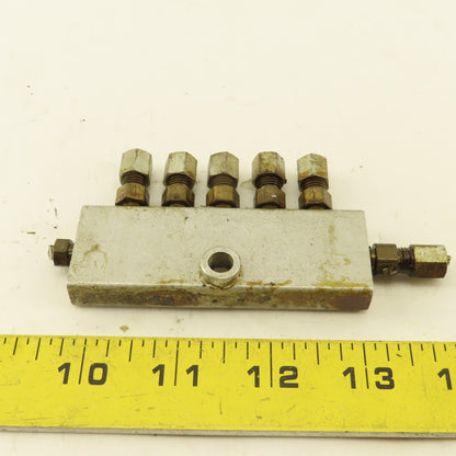 7 Port Lubrication Manifold Distributing Valve