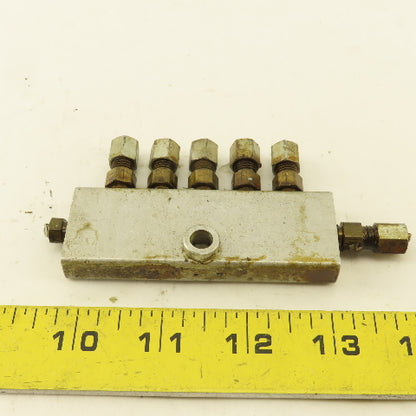 7 Port Lubrication Manifold Distributing Valve