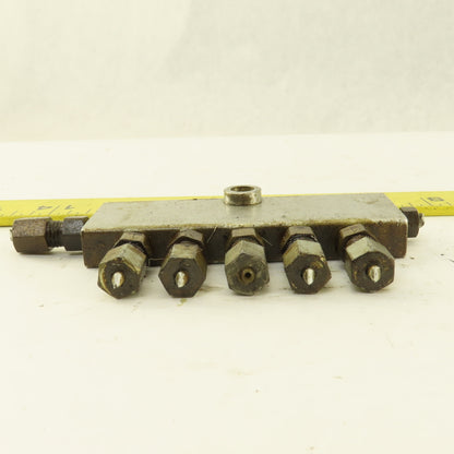 7 Port Lubrication Manifold Distributing Valve