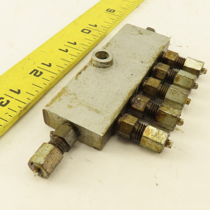 7 Port Lubrication Manifold Distributing Valve