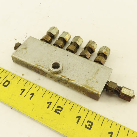 7 Port Lubrication Manifold Distributing Valve