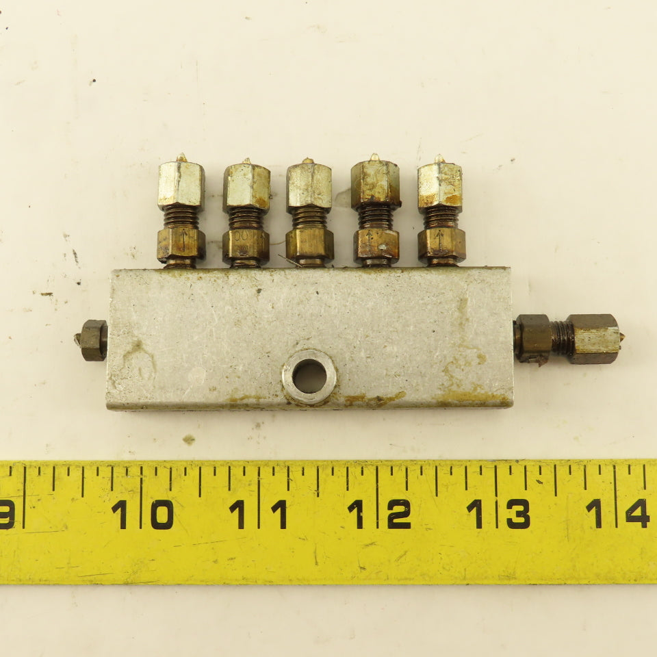 7 Port Lubrication Manifold Distributing Valve