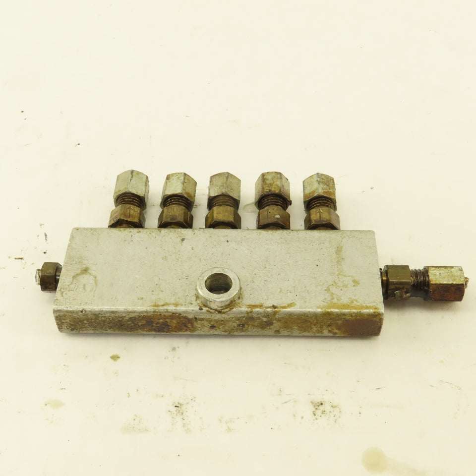7 Port Lubrication Manifold Distributing Valve