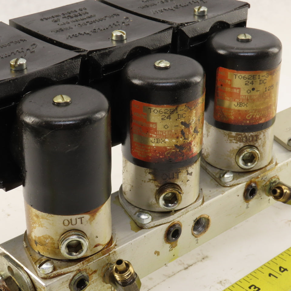 Humphrey TM-4 4 Port Solenoid Operated Lubricator Manifold 24VDC