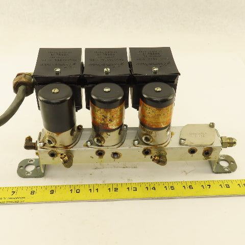 Humphrey TM-4 4 Port Solenoid Operated Lubricator Manifold 24VDC