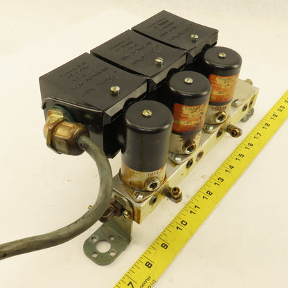 Humphrey TM-4 4 Port Solenoid Operated Lubricator Manifold 24VDC