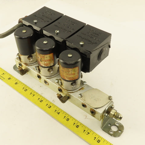Humphrey TM-4 4 Port Solenoid Operated Lubricator Manifold 24VDC