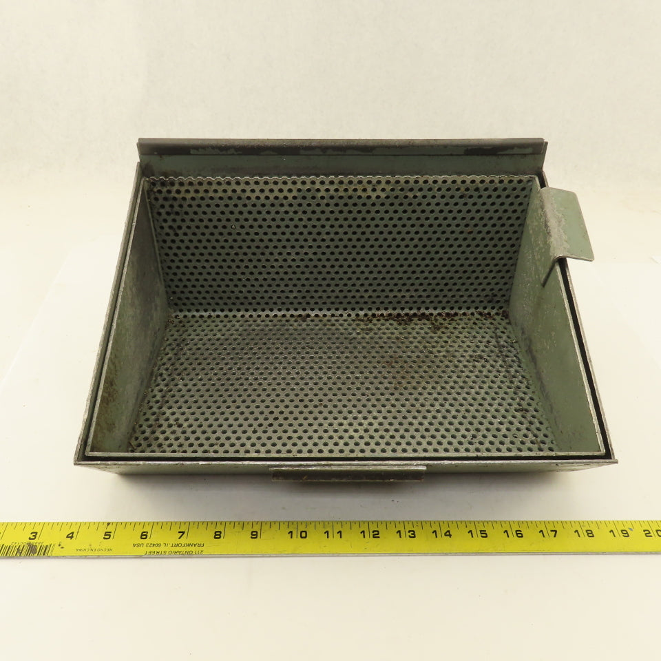 Brown & Sharpe 14" x 10" x 6" Chip Part Strainer Dip Parts Cleaning Basket