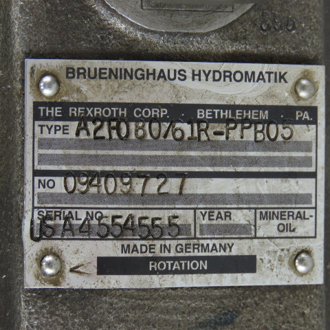 Brueninghaus Hydromatik Rexroth A2F0/80/61R-PPB05 40° Axial Piston Fixed Pump
