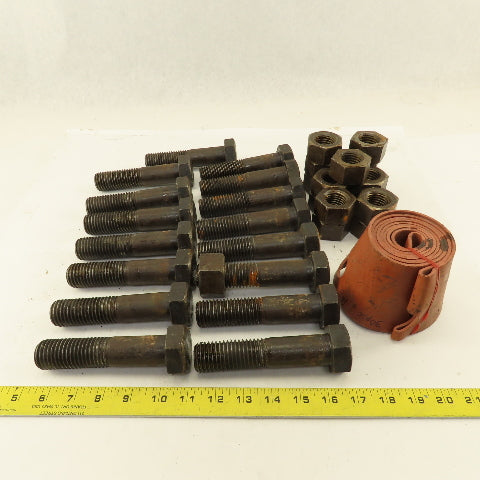 FGP08-18 18" Full Face Flange Pak Gasket 1-1/8"-7 x 5" Hex Head Bolt With Nuts