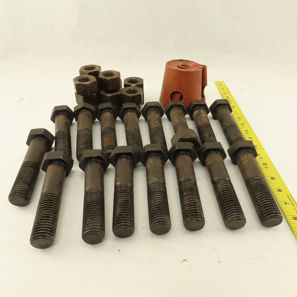 FGP08-18 18" Full Face Flange Pak Gasket 1-1/8"-7 x 5" Hex Head Bolt With Nuts