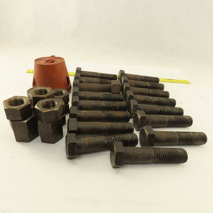 FGP08-18 18" Full Face Flange Pak Gasket 1-1/8"-7 x 5" Hex Head Bolt With Nuts
