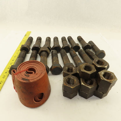 FGP08-18 18" Full Face Flange Pak Gasket 1-1/8"-7 x 5" Hex Head Bolt With Nuts