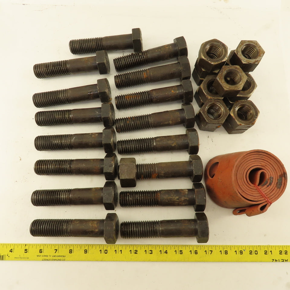 FGP08-18 18" Full Face Flange Pak Gasket 1-1/8"-7 x 5" Hex Head Bolt With Nuts