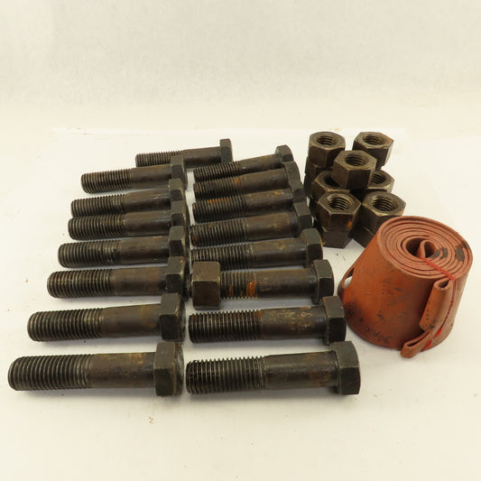 FGP08-18 18" Full Face Flange Pak Gasket 1-1/8"-7 x 5" Hex Head Bolt With Nuts