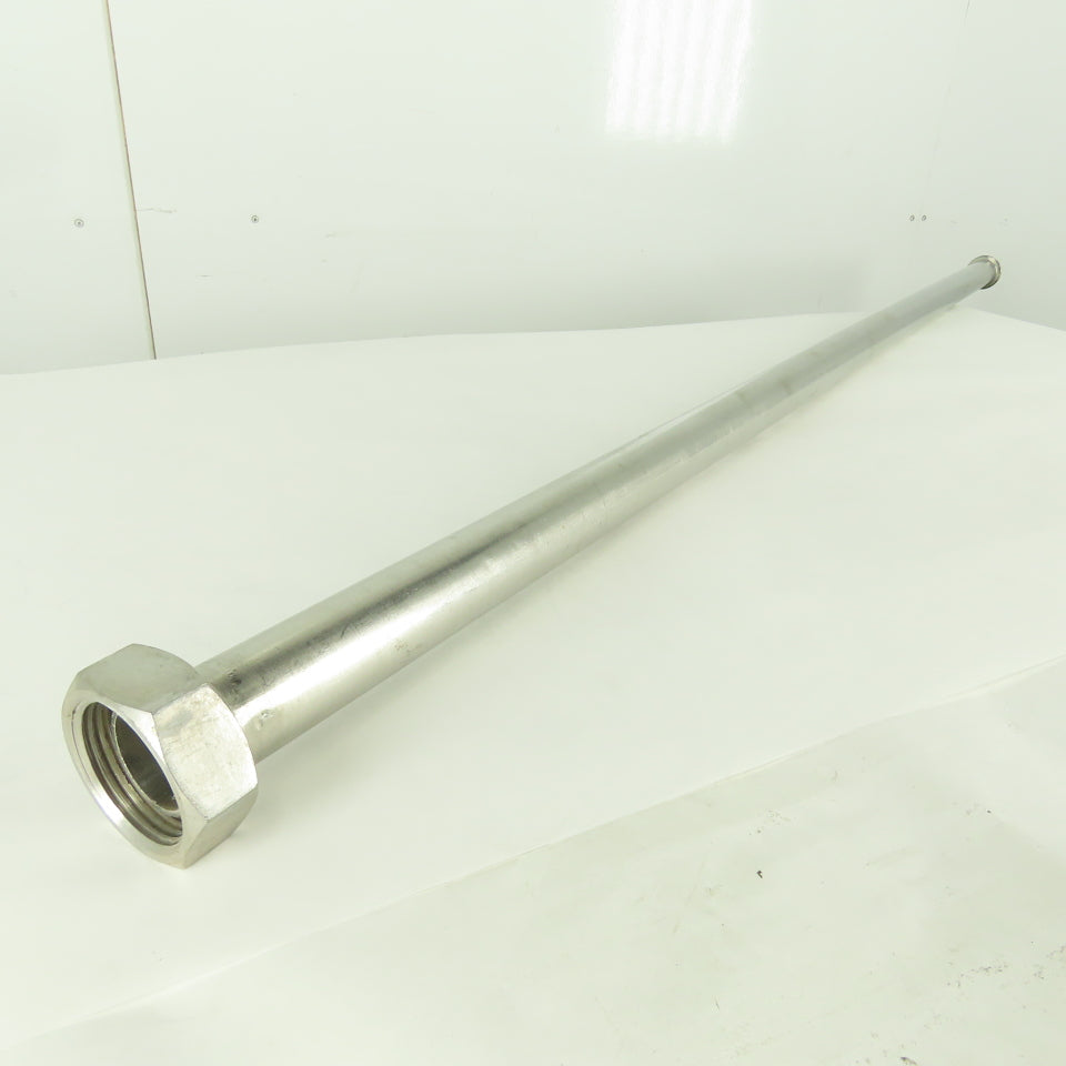 1-1/2" Flange x Compression Stainless Steel Sanitary Pipe 56-1/2" OAL